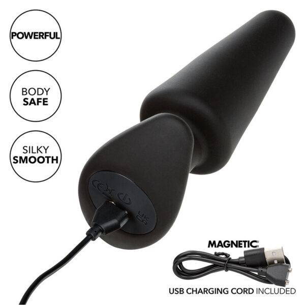 CalExotics Rock Bottom Tapered — Vibrating Butt Plug — Anal — view 4