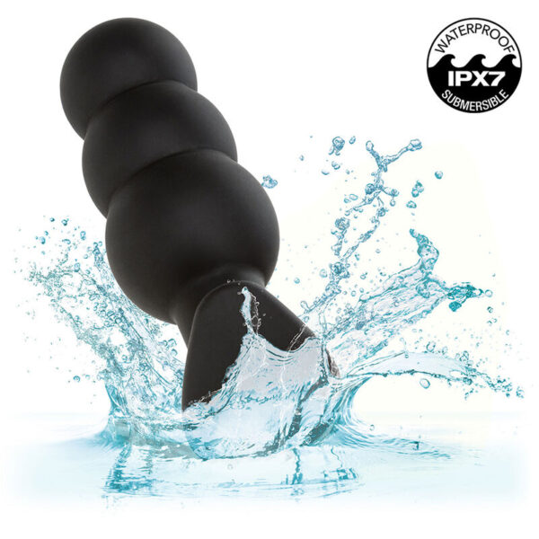CalExotics Rock Bottom Beaded — Vibrating Butt Plug, Rechargeable — Anal — view 7