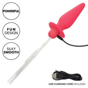 CalExotics Southern Lights — Vibrating Butt Plug, Pink — Anal — view 4