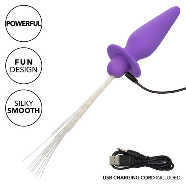 CalExotics Southern Lights — Vibrating Butt Plug, Purple — Anal — view 5
