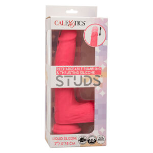 CalExotics Studs — Realistic Vibrator, 17.75 cm, Pink — Realistic Vibrators — view 2