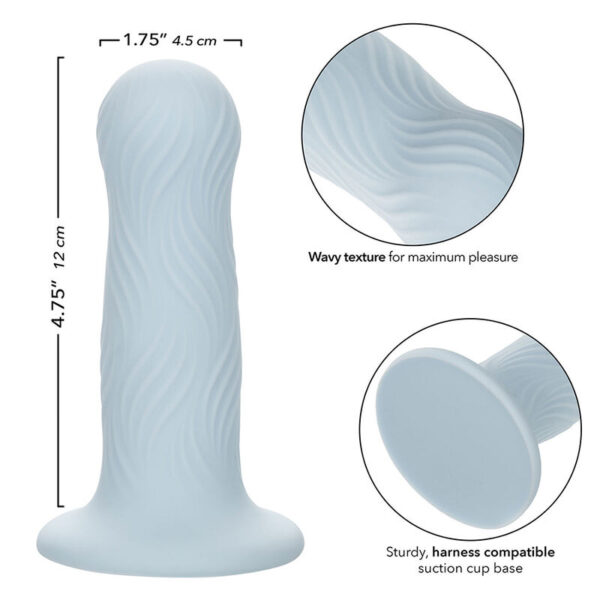 CalExotics Wave Rider Foam — Anal Dildo, Suction Cup, Blue — Anal Dildos — view 6