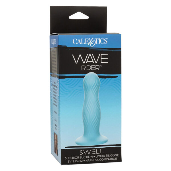 CalExotics Wave Rider Swell — Anal Dildo, Suction Cup, Blue — Anal Dildos — view 5
