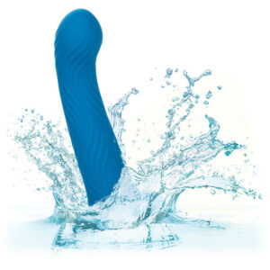CalExotics Wave Rider Ripple — G-Spot Dildo, Suction Cup, Blue — G-Spot Dildos — view 4