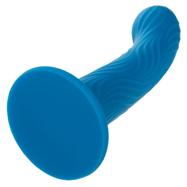 CalExotics Wave Rider Ripple — G-Spot Dildo, Suction Cup, Blue — G-Spot Dildos — view 3