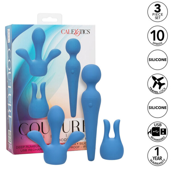 CalExotics Couture Body Wand Kit — Wand Massager, Blue — Vibrators — view 11