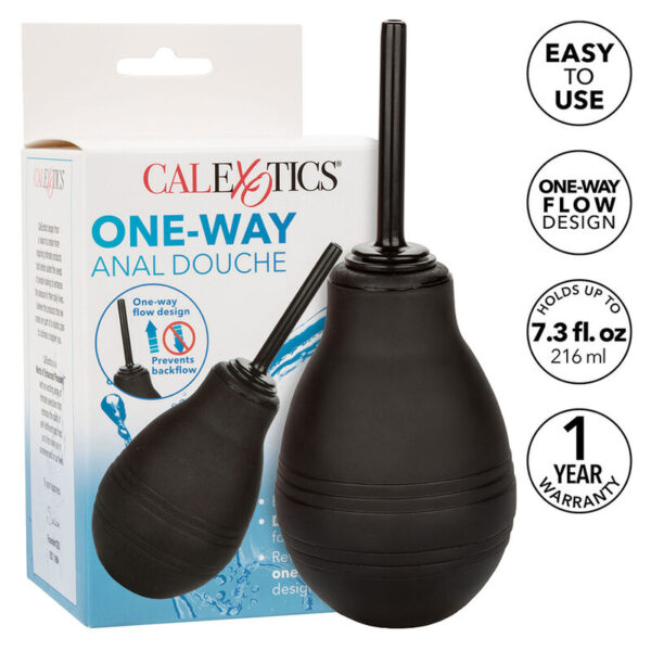 CalExotics One-Way — Anal Douche, 216 ml, Black — view 7