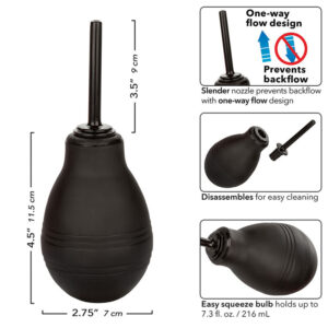 CalExotics One-Way — Anal Douche, 216 ml, Black — view 3