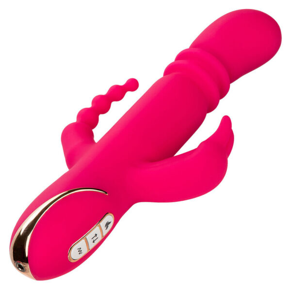 CalExotics Jack Rabbit Triple Fantasy — Vibrator, Heated — Rabbit Vibrators