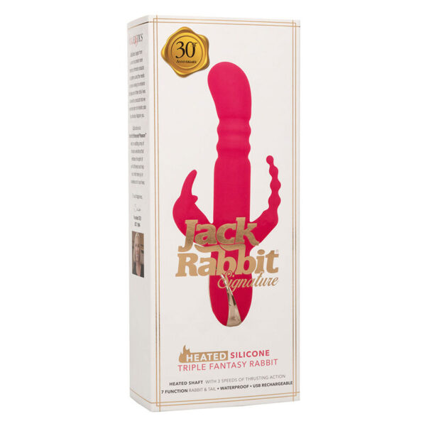 CalExotics Jack Rabbit Triple Fantasy — Vibrator, Heated — Rabbit Vibrators — view 5