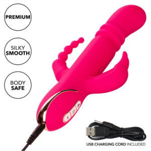 CalExotics Jack Rabbit Triple Fantasy — Vibrator, Heated — Rabbit Vibrators — view 4