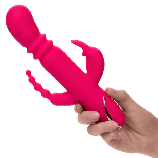 CalExotics Jack Rabbit Triple Fantasy — Vibrator, Heated — Rabbit Vibrators — view 2