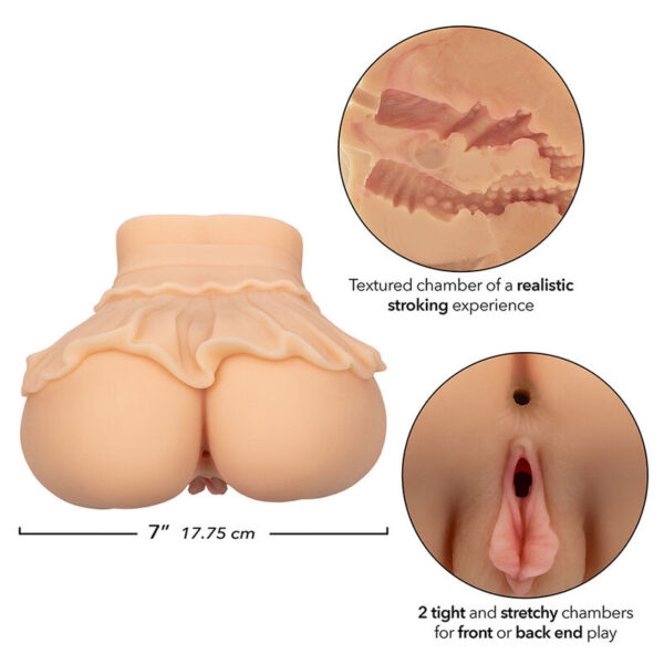 CalExotics Peep Show Girl — Male Masturbator, Flesh — Manual Strokers — view 5