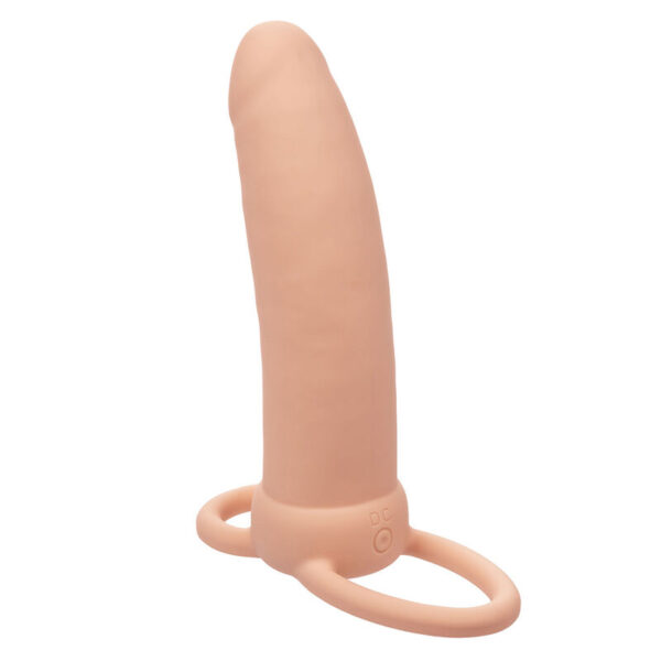 CalExotics Maxx Thick — Vibrating Cock Ring, Rechargeable, Flesh — Cock Rings — view 11