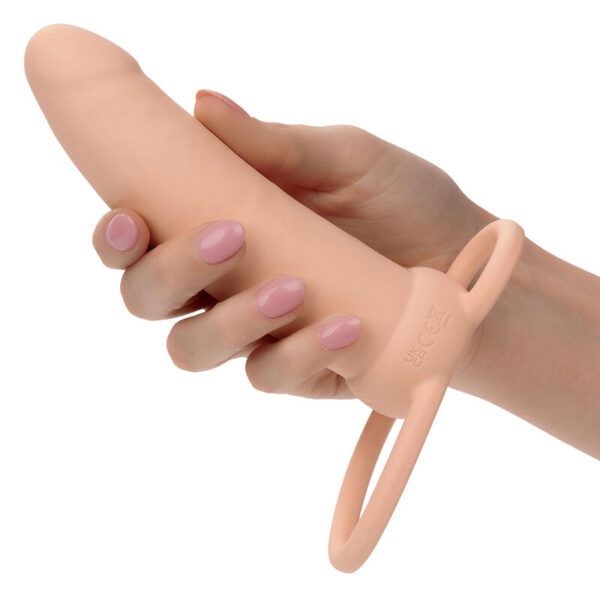 CalExotics Maxx Thick — Vibrating Cock Ring, Rechargeable, Flesh — Cock Rings — view 5