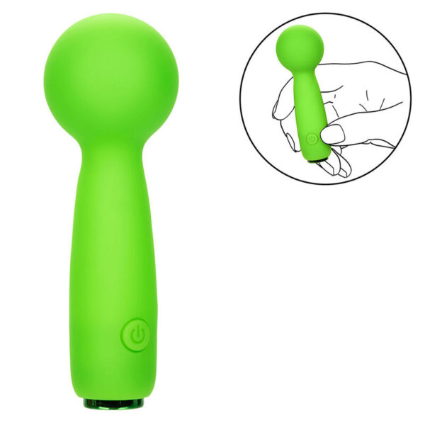 CalExotics Bubbly Vibe — Mini Vibrator, Rechargeable, Green — Handheld Massagers — view 6