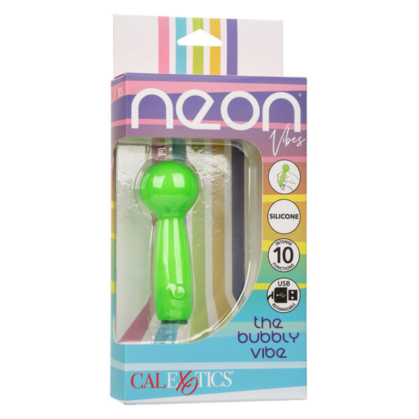 CalExotics Bubbly Vibe — Mini Vibrator, Rechargeable, Green — Handheld Massagers — view 4