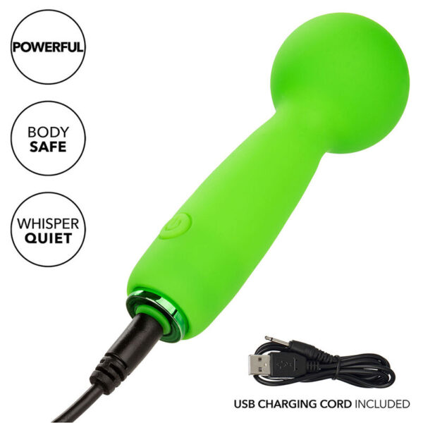 CalExotics Bubbly Vibe — Mini Vibrator, Rechargeable, Green — Handheld Massagers — view 2