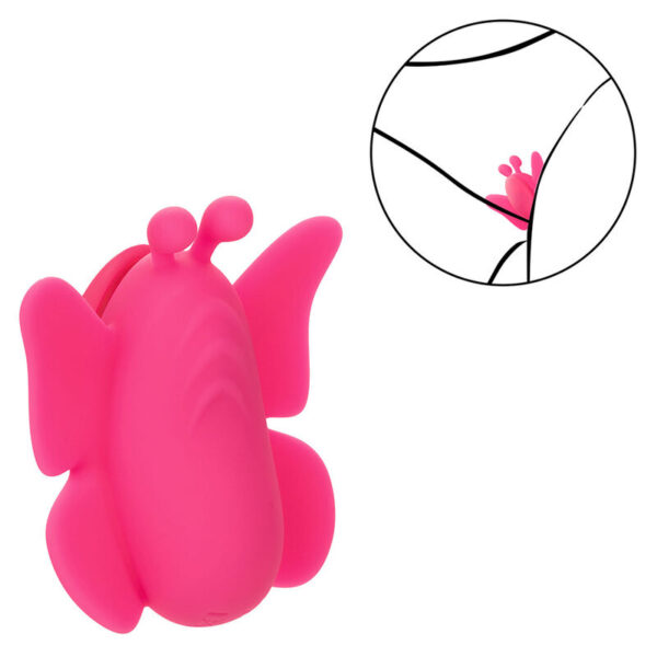 CalExotics Flutter Vibe — Panty Vibrator, Waterproof, Pink — Clitoral Vibrators — view 10