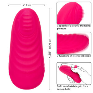 CalExotics Envy Handheld — Personal Massager, Silicone, Pink — Finger Vibrators — view 3