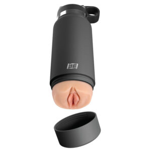 PDX Plus Fap Flask Model 2 — Male Masturbator, Natural — Manual Strokers
