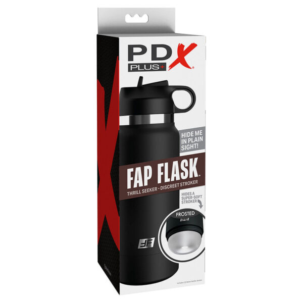 PDX Plus Fap Flask Model 1 — Male Masturbator, Clear — Manual Strokers — view 6