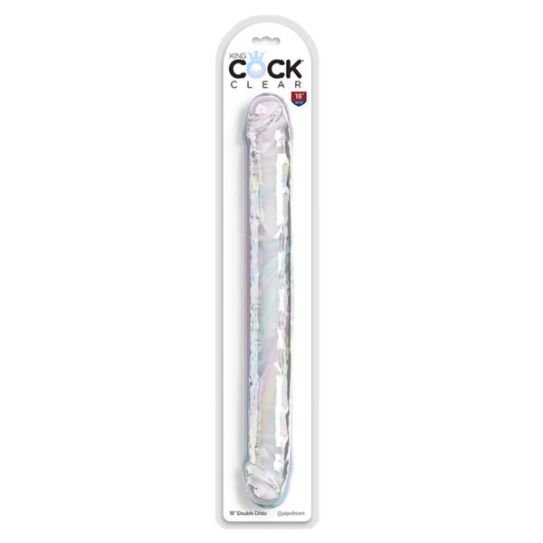 King Cock Clear — Double Dildo, 46 cm — Dildos — view 4