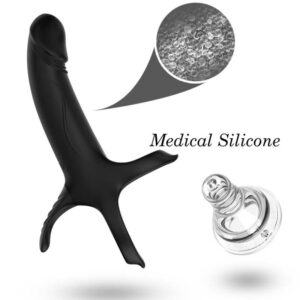 Armony Dildo — Vibrating Cock Ring, Rechargeable, Black — Cock Rings — view 3