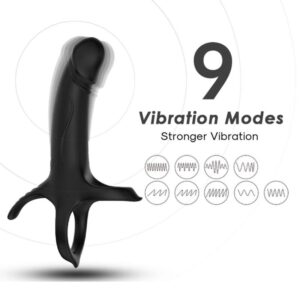 Armony Dildo — Vibrating Cock Ring, Rechargeable, Black — Cock Rings — view 4