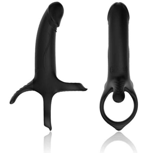 Armony Dildo — Vibrating Cock Ring, Rechargeable, Black — Cock Rings — view 5
