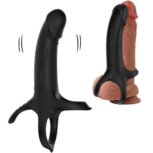 Armony Dildo — Vibrating Cock Ring, Rechargeable, Black — Cock Rings — view 6