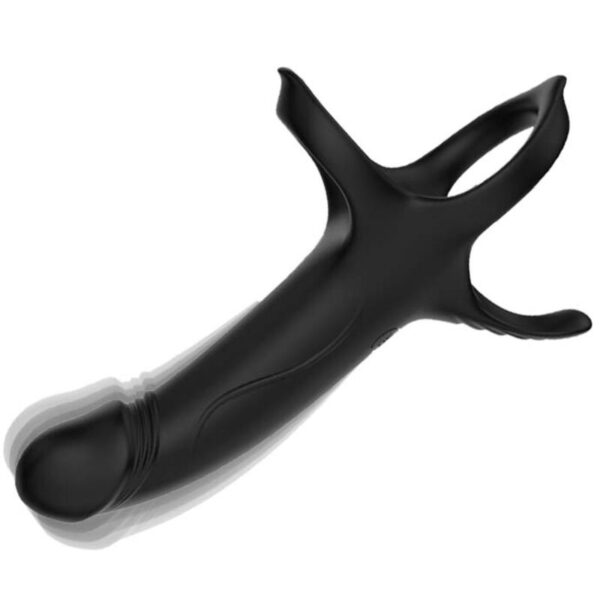 Armony Dildo — Vibrating Cock Ring, Rechargeable, Black — Cock Rings — view 7