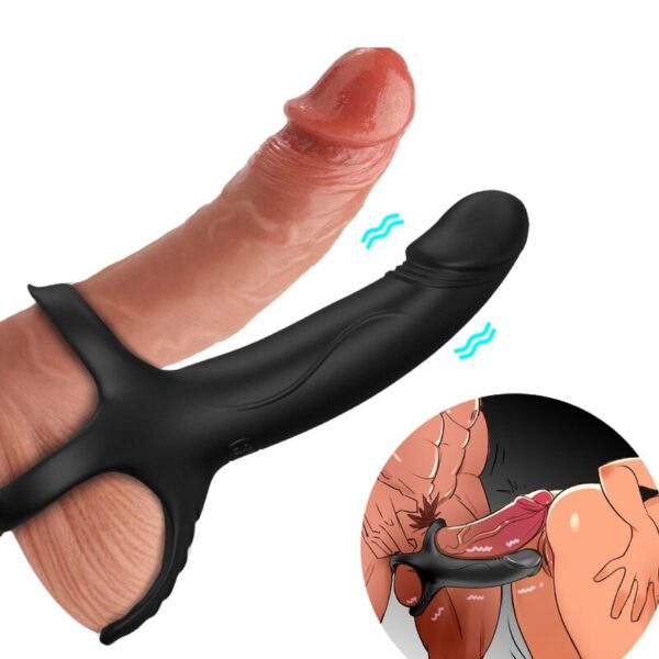 Armony Dildo — Vibrating Cock Ring, Rechargeable, Black — Cock Rings — view 11