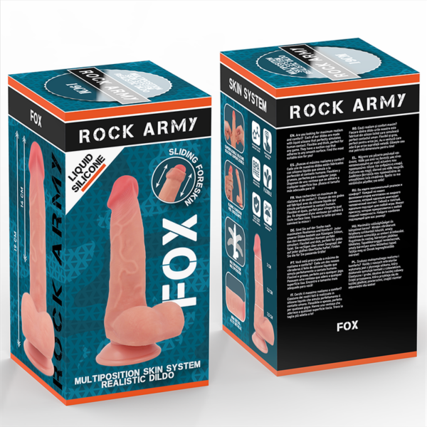 Rockarmy Fox — Realistic Dildo, Silicone, 19 cm — Dildos — view 8