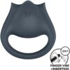 Satisfyer Perfect Pair 2 — Vibrating Cock Ring, Grey — Clitoral Stimulators