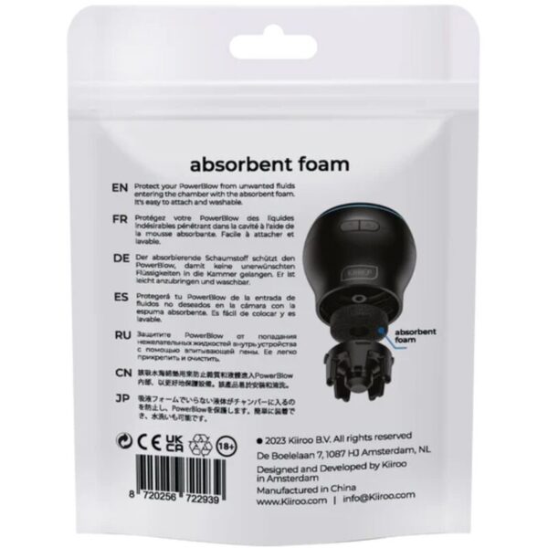 Kiiroo PowerBlow — Absorbent Foam, 5 Pack — Batteries & Spare Parts — view 2
