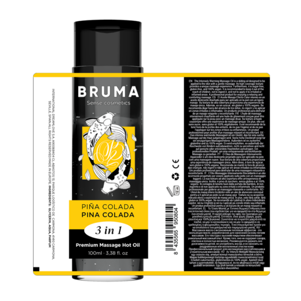 Bruma Premium 3 in 1 — Warming Massage Oil, 100 ml, Piña Colada — Body Massage Oils — view 6