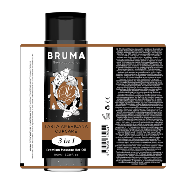 Bruma Premium 3 in 1 — Warming Massage Oil, 100 ml, Cupcake — Body Massage Oils — view 6