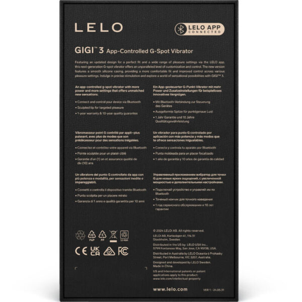 LELO Gigi 3 — G-Spot Vibrator, App-Controlled, Blue — App-Controlled Sex Toys — view 2