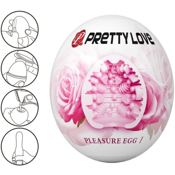 Pretty Love Pleasure Egg — Male Masturbator, Pink — Male Masturbators