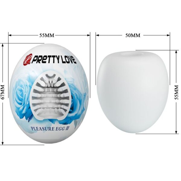 Pretty Love Pleasure Egg — Male Masturbator, White — Male Masturbators — view 8