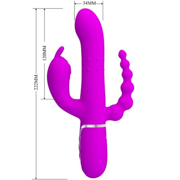 Pretty Love Cammy — Rabbit Vibrator, Silicone, Pink — Rabbit Vibrators — view 10