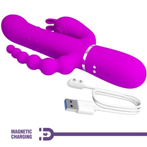 Pretty Love Cammy — Rabbit Vibrator, Silicone, Pink — Rabbit Vibrators — view 5