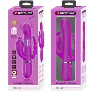Pretty Love Cammy — Rabbit Vibrator, Silicone, Pink — Rabbit Vibrators — view 2