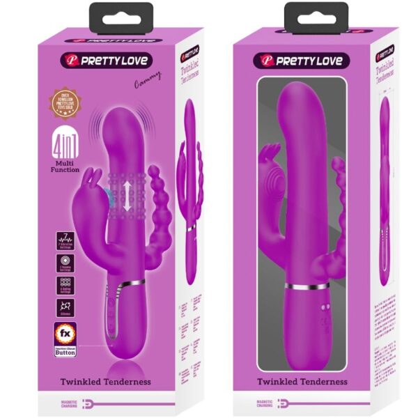 Pretty Love Cammy — Rabbit Vibrator, Silicone, Pink — Rabbit Vibrators — view 2