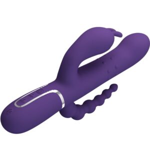 Pretty Love Cammy — Rabbit Vibrator, Silicone, Purple — Rabbit Vibrators — view 3