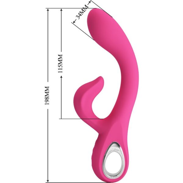 Pretty Love Fritz — Rabbit Vibrator, Rechargeable, Pink — Rabbit Vibrators — view 8