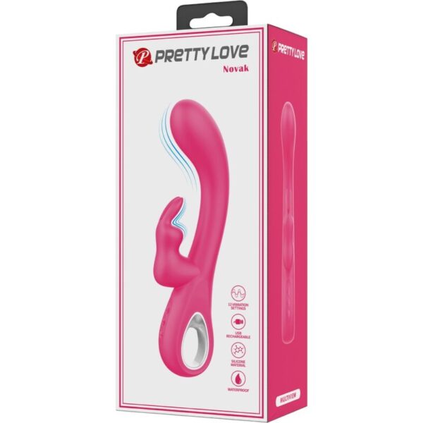 Pretty Love Novak — Rabbit Vibrator, Rechargeable, Pink — Rabbit Vibrators — view 7