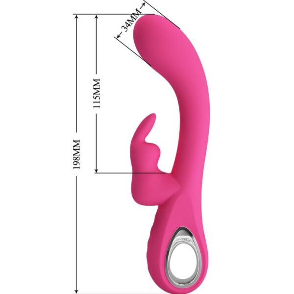 Pretty Love Novak — Rabbit Vibrator, Rechargeable, Pink — Rabbit Vibrators — view 8