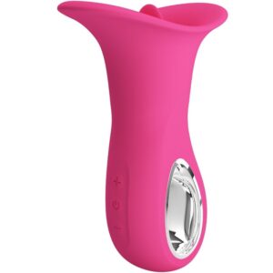 Pretty Love Clyde — Tongue Vibrator, Rechargeable, Pink — Clitoral Vibrators